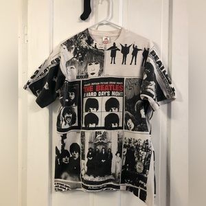 Beatles all over print Hard Day’s Night shirt from the mid 90s - almost vintage